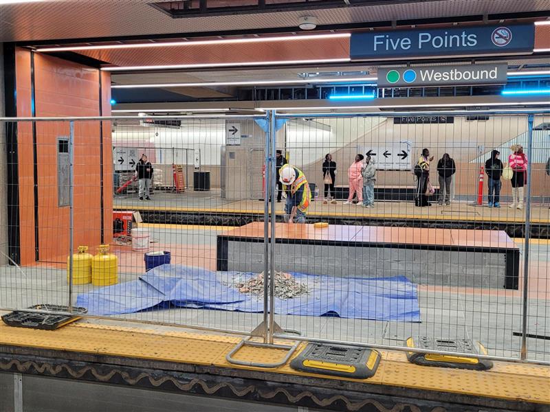 East West Center Platform Bench Construction